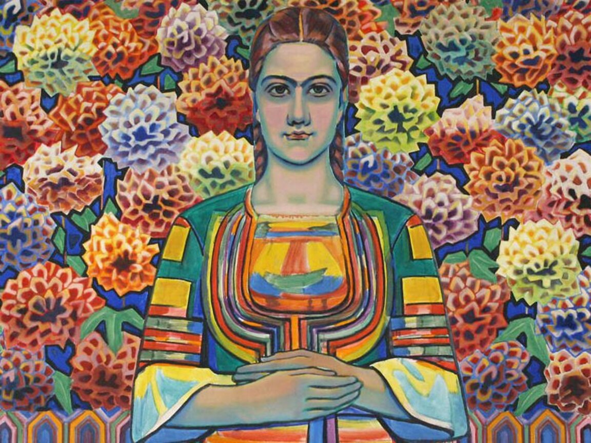 Владимир Димитров – Майстора, „Момиче с гергини“