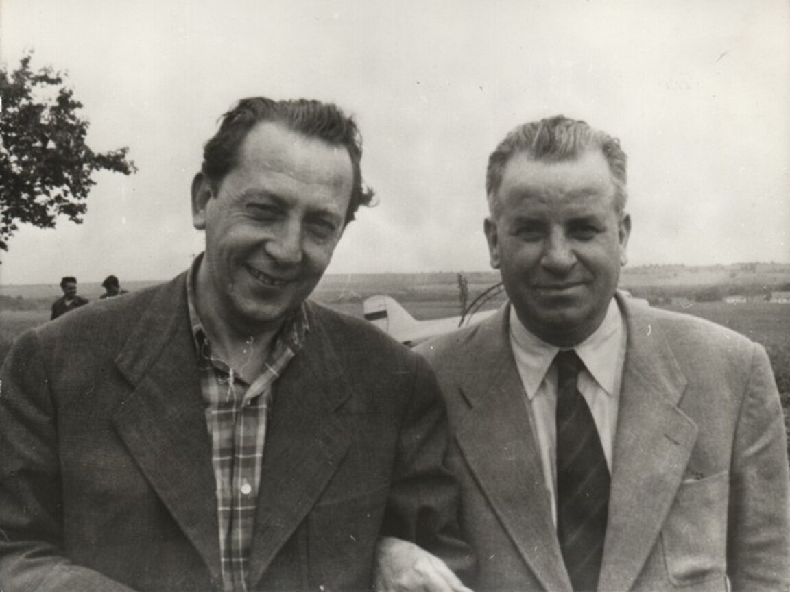 Камен Зидаров (отдясно) и проф. Любомир Тенев